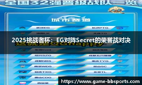 2025挑战者杯：EG对阵Secret的荣誉战对决